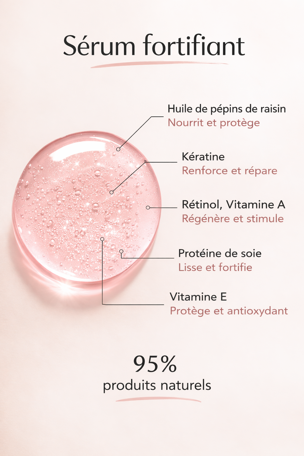 Sérum Ongles FORTIFIANT – Réparation & Nutrition Intense