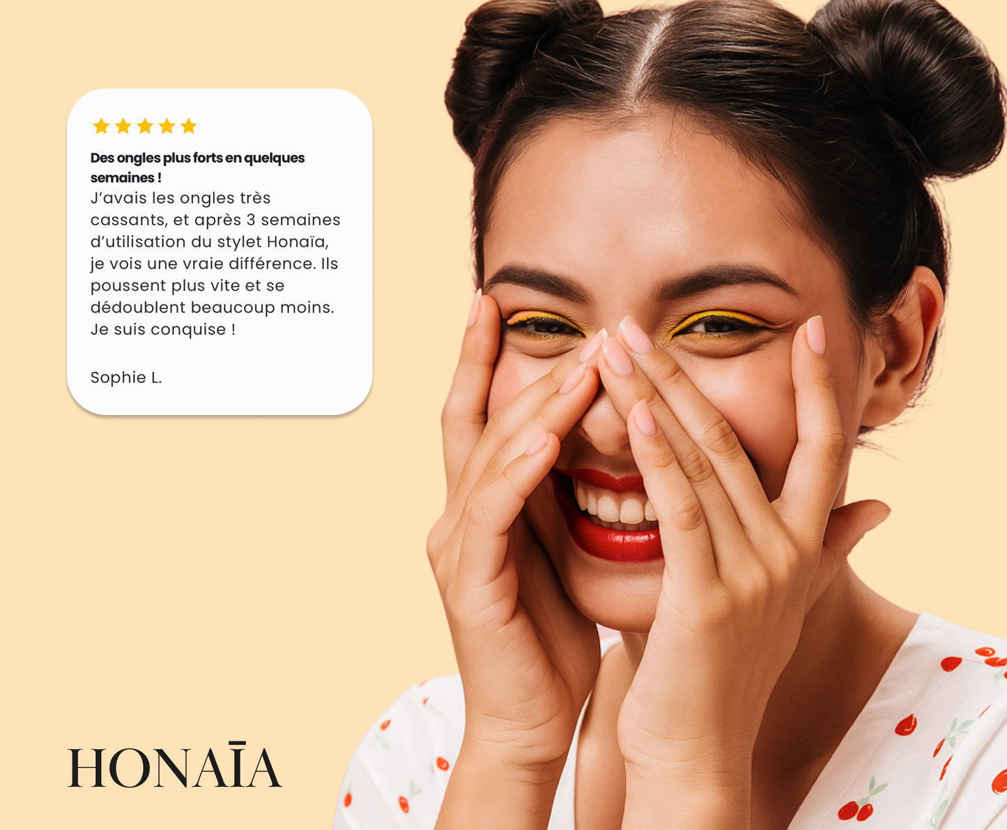 Sérum Ongles Repousse HONAÏA – Croissance & Réparation naturelle