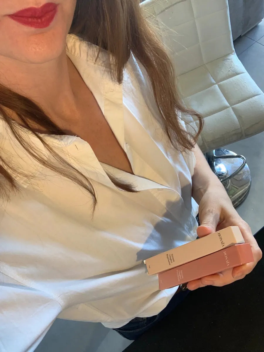 Sophie avec les soins HONAÏA