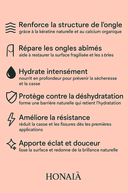 Sérum Ongles Fortifiant HONAÏA – Réparation & Nutrition Intense